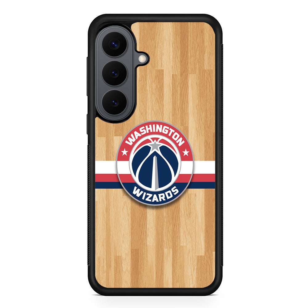 Washington Wizards Wood Samsung Galaxy S26 Plus Case | Slim Rubber Case for Samsung Galaxy S26 Plus