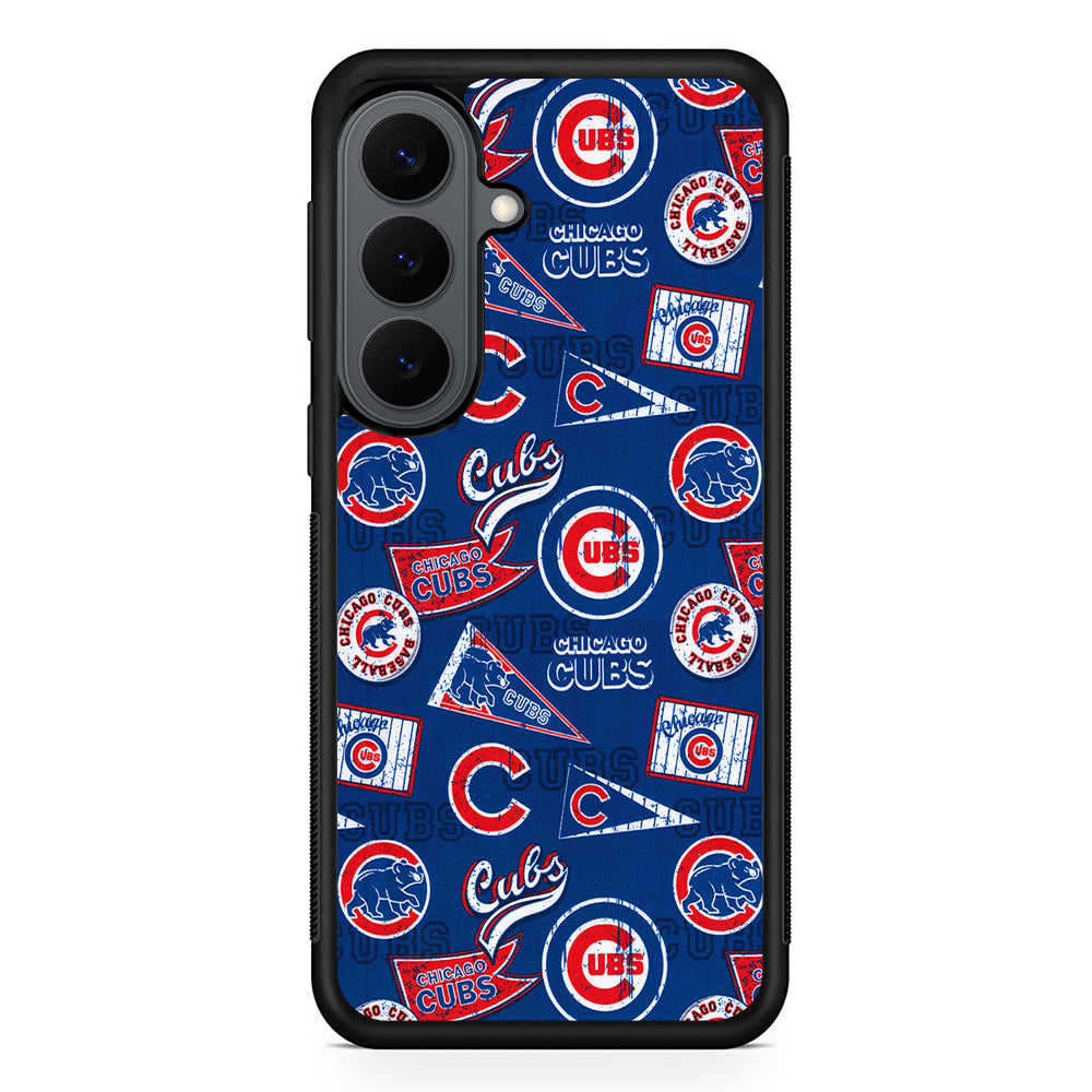 Chicago Cubs Retro Samsung Galaxy S26 Plus Case | Slim Rubber Case for Samsung Galaxy S26 Plus