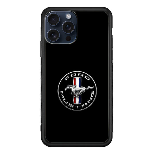 Ford Mustang Icon of Speed iPhone 15 Pro Max Case | Slim Rubber Case for iPhone 15 Pro Max