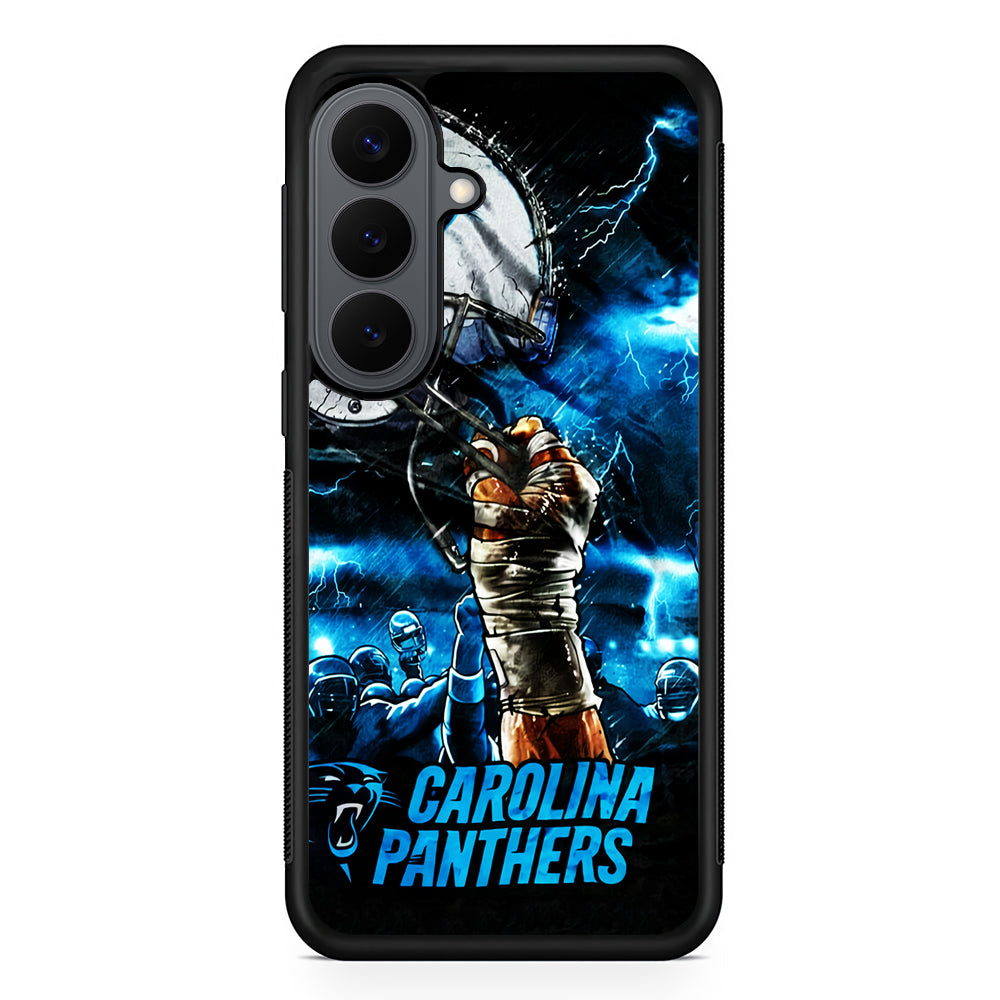 Carolina Panthers Art Samsung Galaxy S26 Plus Case | Slim Rubber Case for Samsung Galaxy S26 Plus