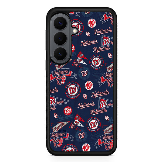 Washington Nationals Pattern Samsung Galaxy S26 Plus Case | Slim Rubber Case for Samsung Galaxy S26 Plus