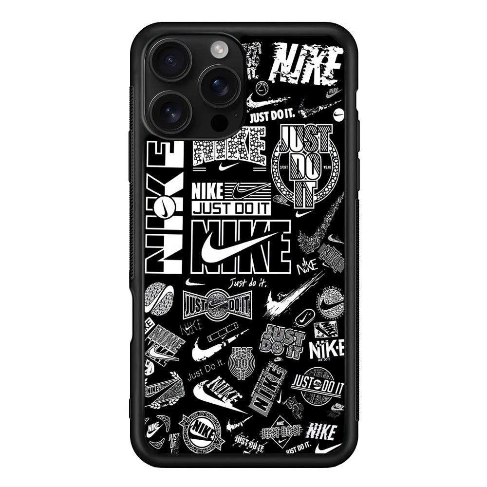 Cool Nike Logo Black White iPhone 16 Pro Case - Stylish Protective Cover for iPhone 16 Pro