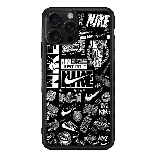 Cool Nike Logo Black White iPhone 16 Pro Case - Stylish Protective Cover for iPhone 16 Pro