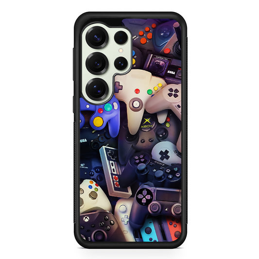 Console Controller Game Retro Samsung Galaxy S25 Ultra Case | Durable Rubber Case for Samsung Galaxy S25 Ultra