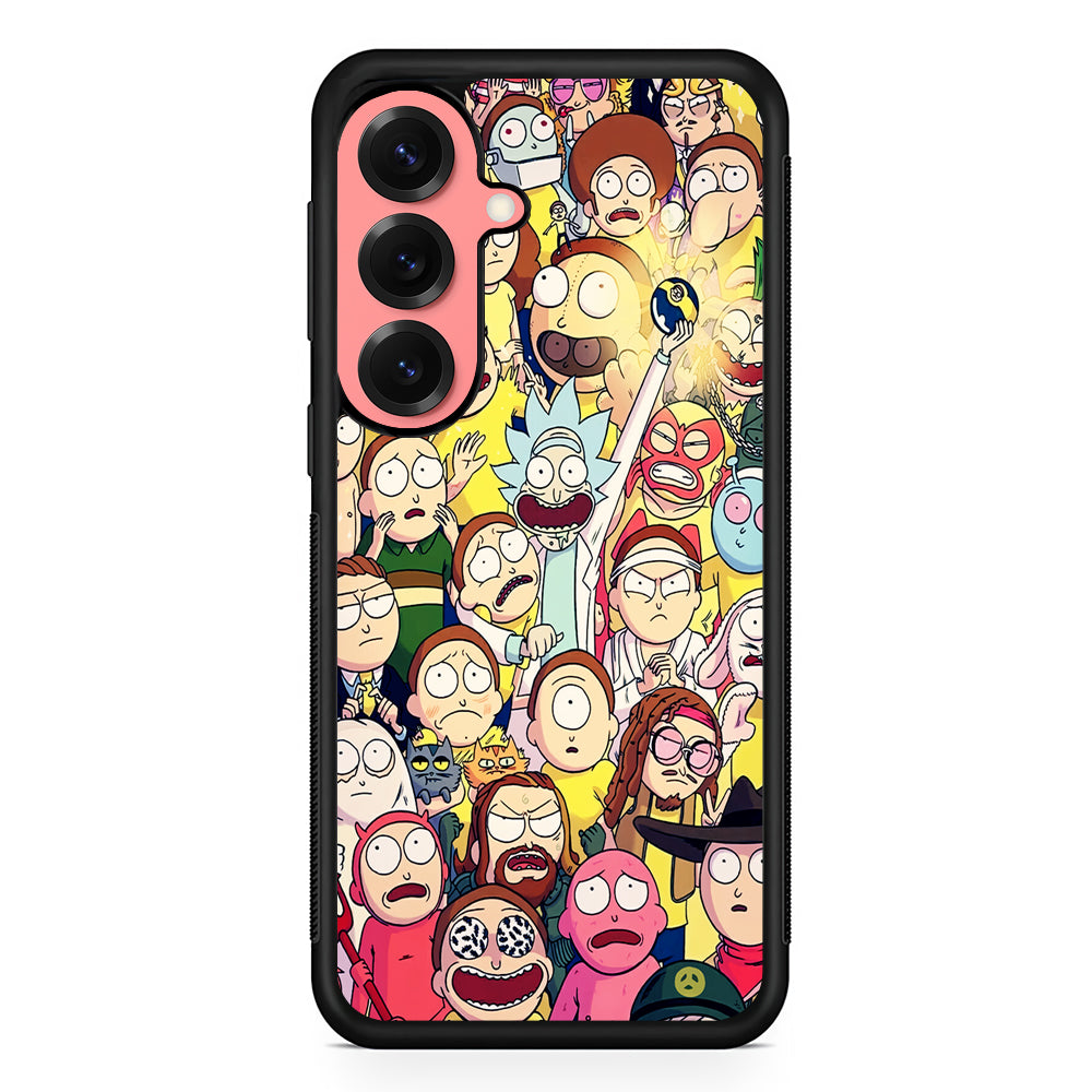 Rick and Morty Aesthetic Cartoon Samsung Galaxy S25 Case | Protective Case for Samsung Galaxy S25
