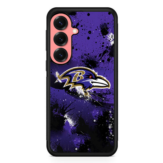 Baltimore Ravens Abstract Samsung Galaxy S25 Case | Protective Case for Samsung Galaxy S25