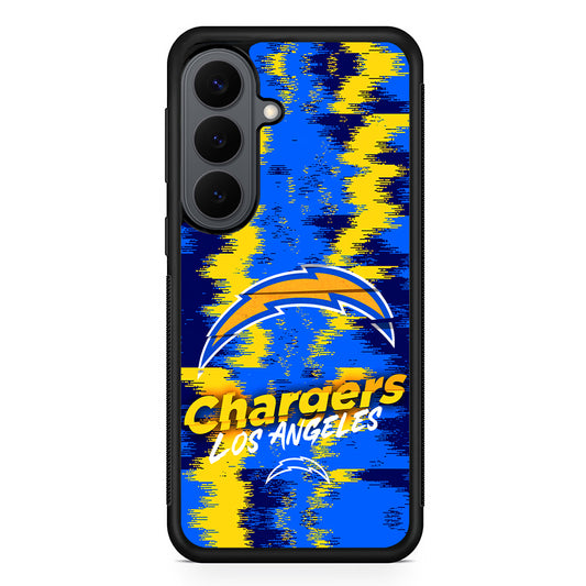 Los Angeles Chargers Abstract Color Samsung Galaxy S26 Plus Case | Slim Rubber Case for Samsung Galaxy S26 Plus
