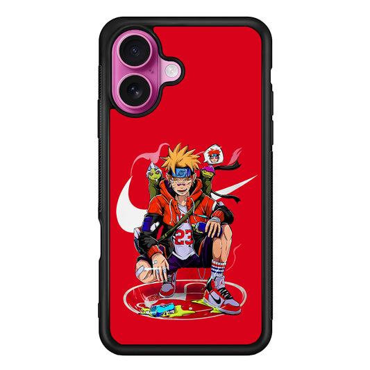 Nike Naruto Uzumaki Hypebeast iPhone 17 Case - Slim Rubber Case for iPhone 17
