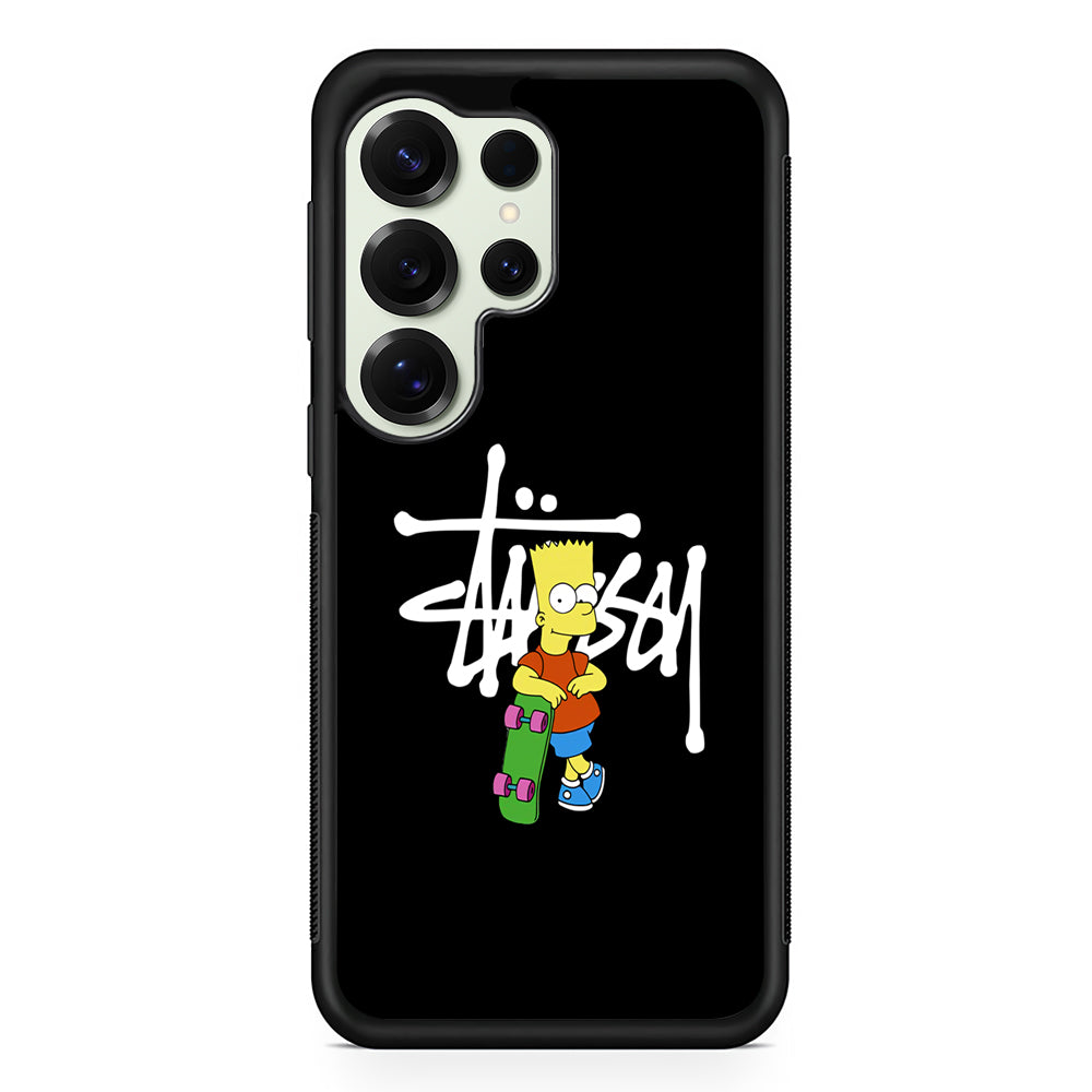 Stussy Simpson Skate Samsung Galaxy S25 Ultra Case | Slim Rubber Case for Samsung Galaxy S25 Ultra
