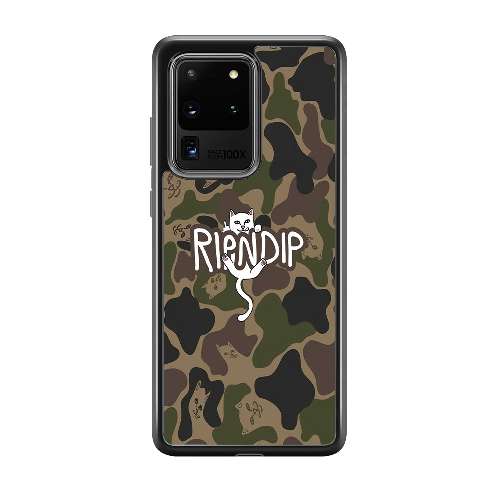 Rip N Dip Green Camo Samsung Galaxy S20 Ultra Case | Slim Rubber Case for Samsung Galaxy S20 Ultra