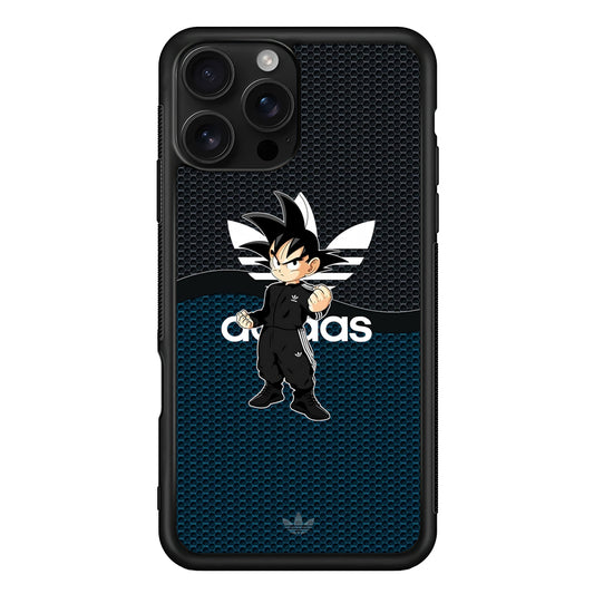 Adidas Suit with Goku Fight Mode iPhone 16 Pro Case - Stylish Protective Cover for iPhone 16 Pro