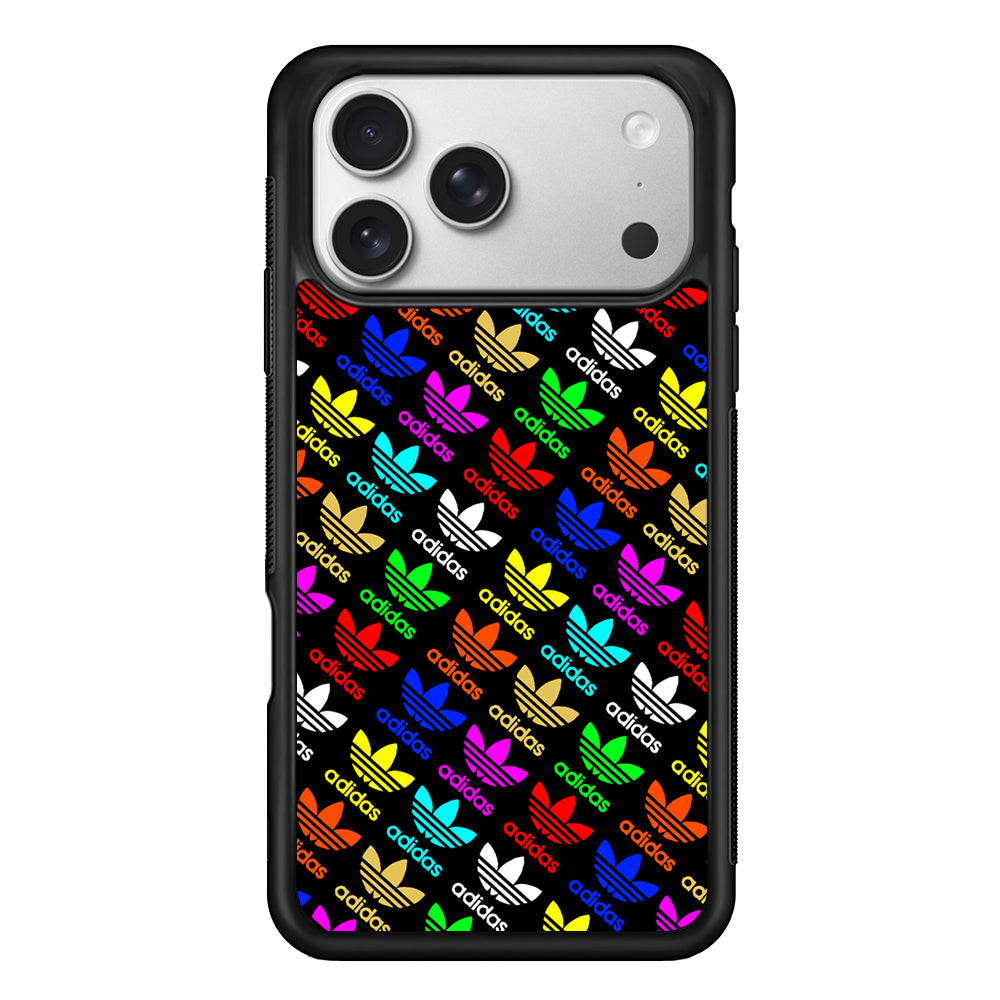Adidas Logo Colorful Pattern iPhone 17 Pro Case | Slim Protective Case for iPhone 17 Pro