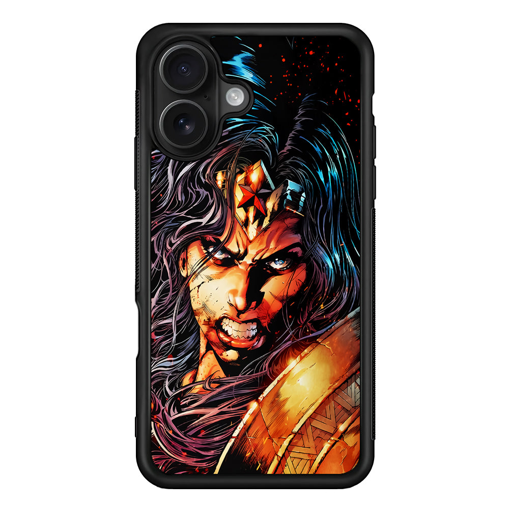 Wonder Woman Comic Art iPhone 16 Case - Oxvistore