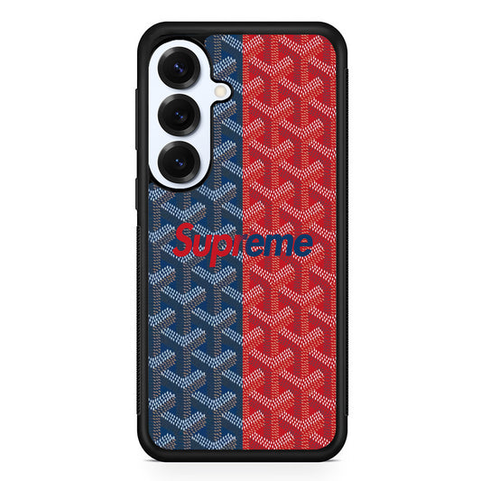 Supreme Blue Red Pattern Samsung Galaxy S25 Plus Case | Slim Rubber Case for Samsung Galaxy S25 Plus