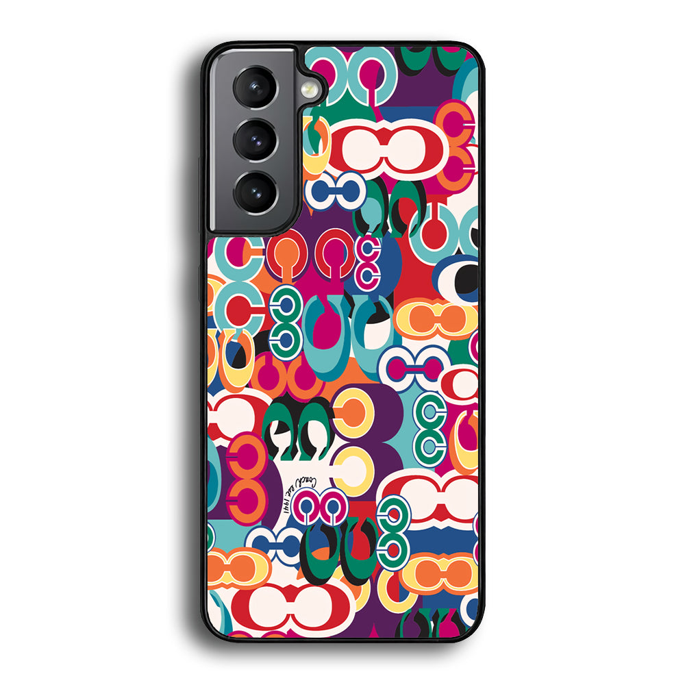 Coach Colorful Samsung Galaxy S24 Plus Case | Slim Rubber Case for Samsung Galaxy S24 Plus