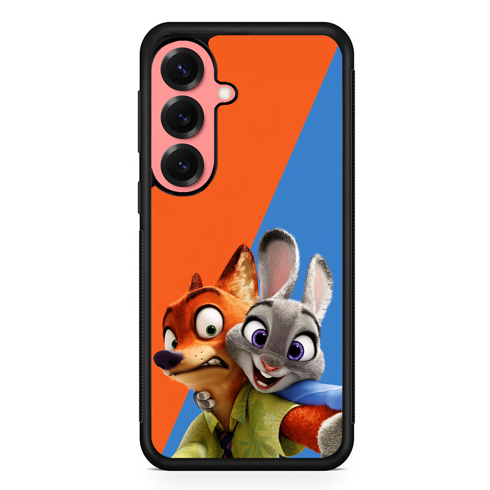 Zootopia Nick and Judy Selfie Samsung Galaxy S25 Case | Protective Case for Samsung Galaxy S25