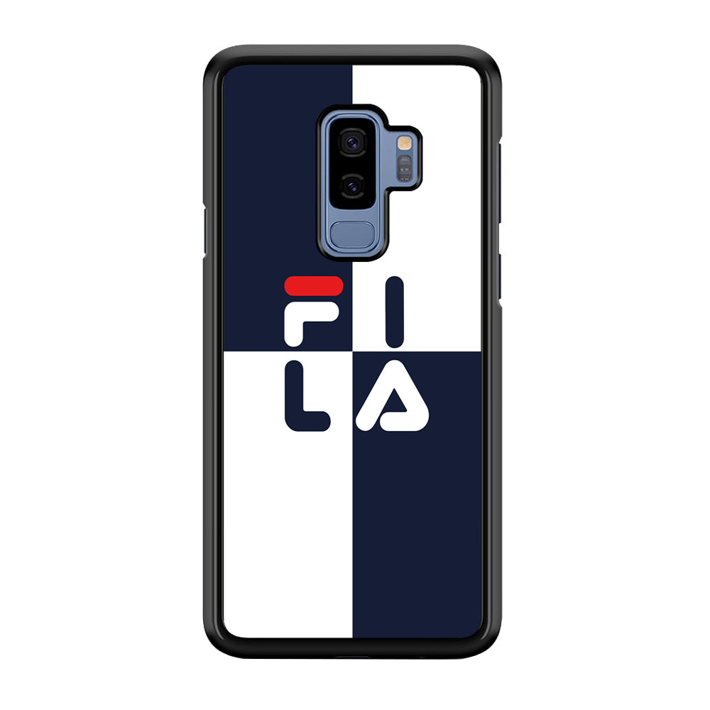 Fila Box Word Samsung Galaxy S9 Plus Case | Slim Rubber Case for Samsung Galaxy S9 Plus