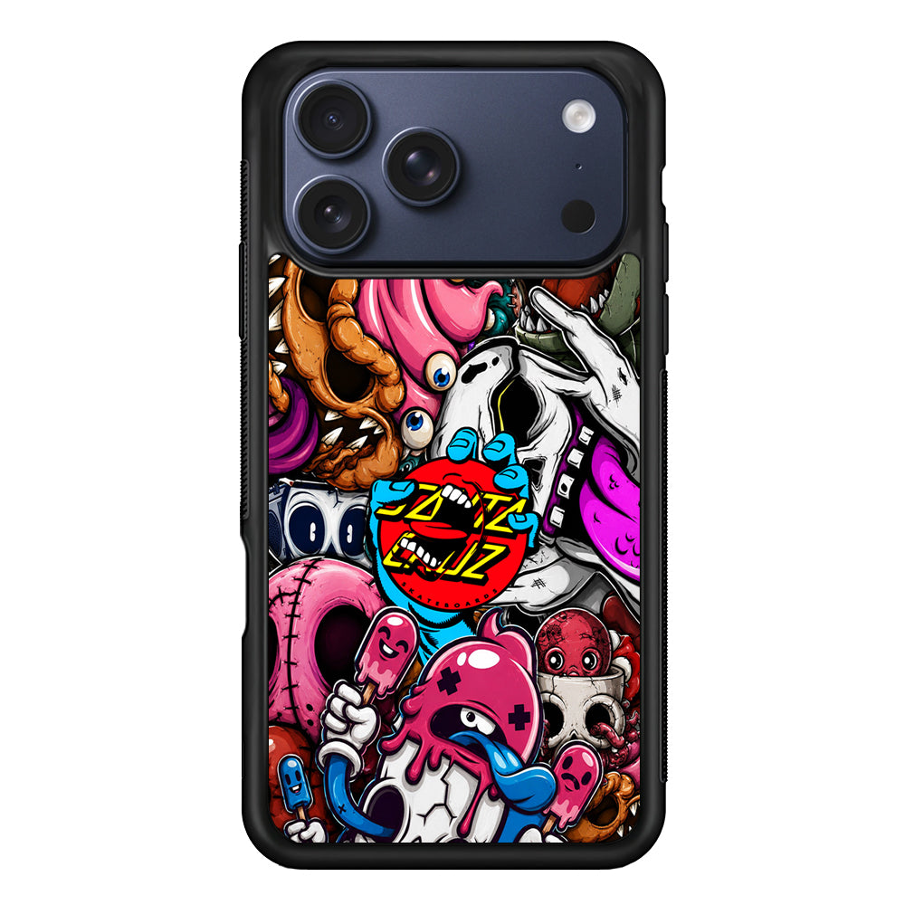 Santa Cruz Skateboard Nightmare iPhone 17 Pro Max Case | Slim Rubber Case for iPhone 17 Pro Max