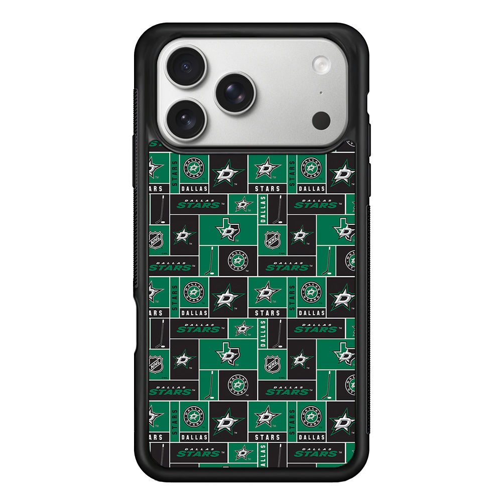 Dallas Stars Pattern iPhone 17 Pro Case | Slim Rubber Case for iPhone 17 Pro
