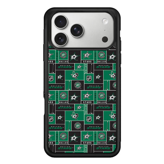 Dallas Stars Pattern iPhone 17 Pro Case | Slim Rubber Case for iPhone 17 Pro