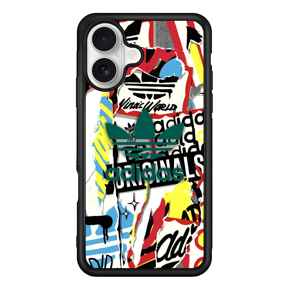 Adidas Paper Brand iPhone 16 Plus Case – Slim Fit Protective Phone Case
