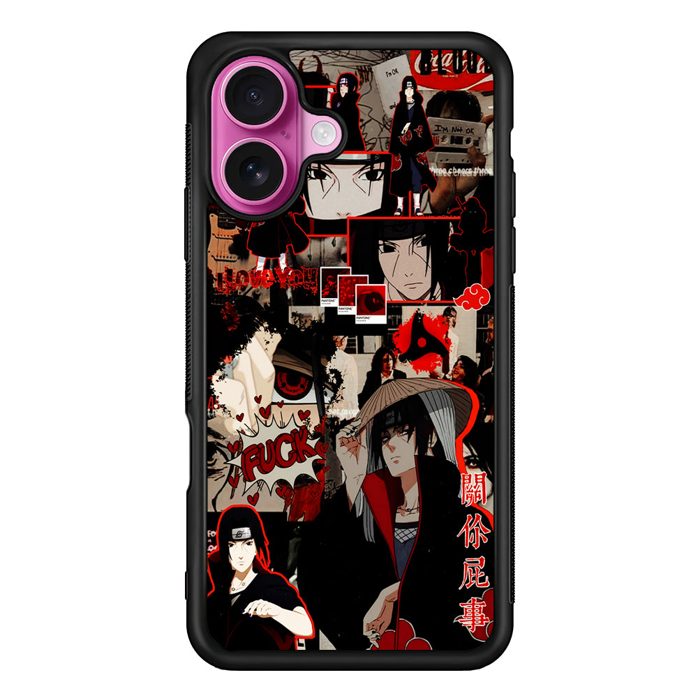 Itachi Uchiha Akatsuki Aesthetic iPhone 17 Case | Slim Protective Rubber Phone Cover