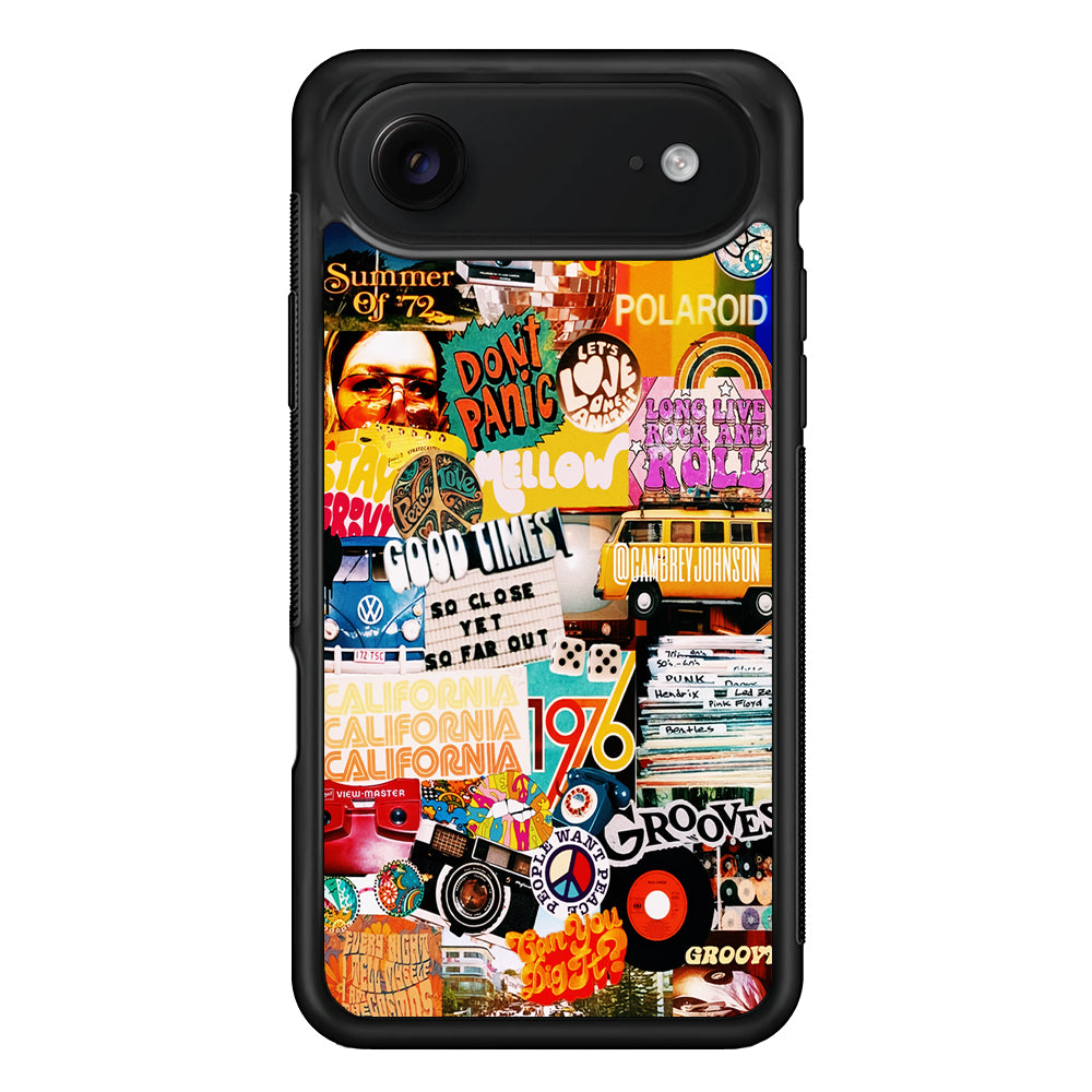 Retro Aesthetic 70s Collage iPhone 17 Air Case | Protective Case for iPhone 17 Air