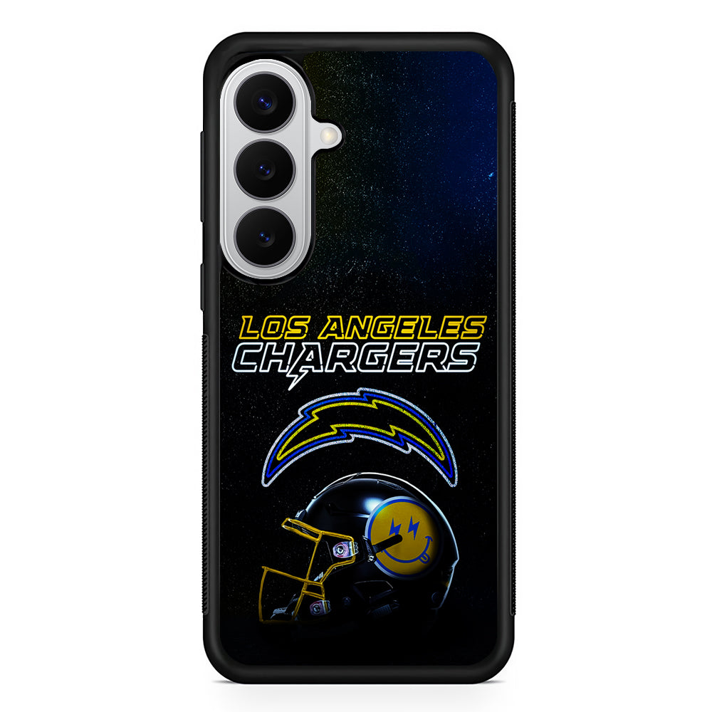 Los Angeles Chargers Helmet Samsung Galaxy S26 Case | Protective Rubber Cover