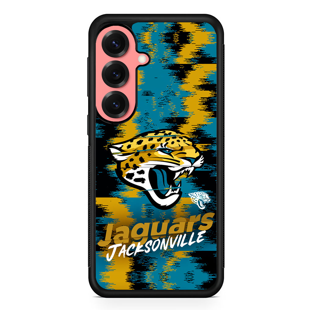 Jacksonville Jaguars Abstract Color Samsung Galaxy S25 Case | Protective Case for Samsung Galaxy S25