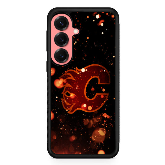 Calgary Flames Sparkling Samsung Galaxy S25 Case | Protective Case for Samsung Galaxy S25