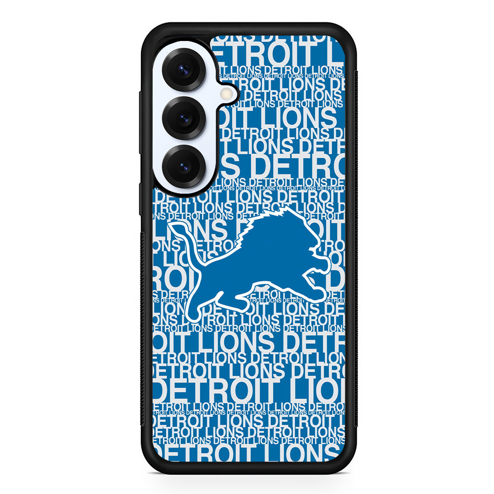 Detroit Lions Pattern Samsung Galaxy S25 Plus Case | Slim Rubber Cover for Samsung Galaxy S25 Plus