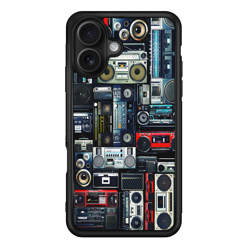 Hip Hop Cassette Tape Radio iPhone 16 Case - Oxvistore