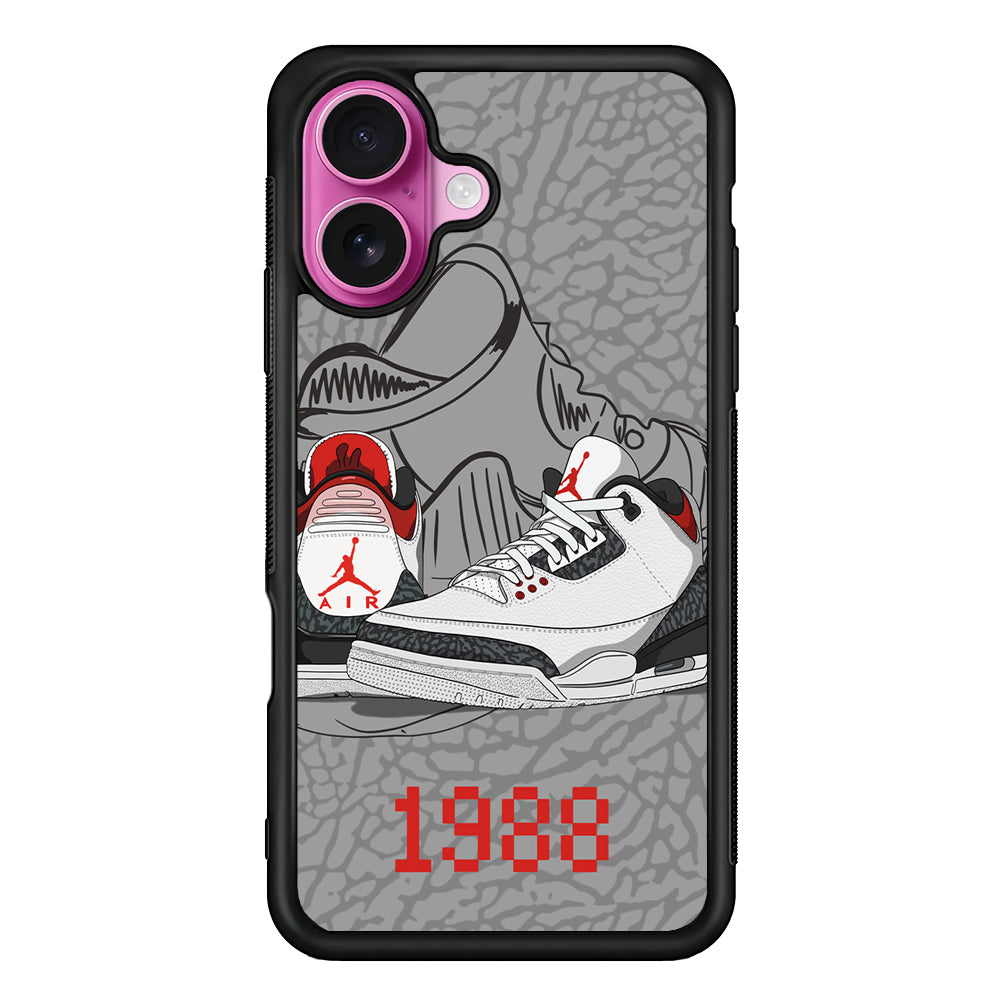 Air Jordan From The Past iPhone 17 Case - Slim Rubber Case for iPhone 17