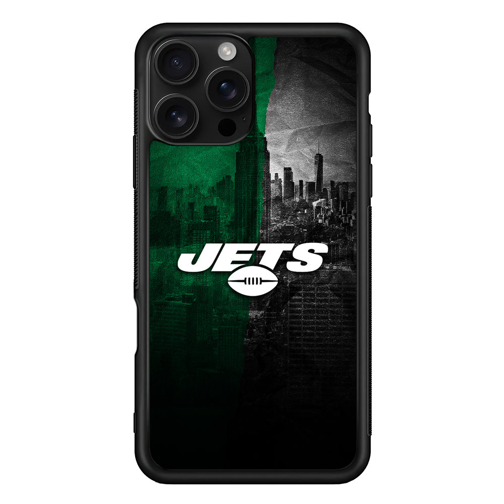 New York Jets City Background iPhone 16 Pro Case | Durable Protective Case for iPhone 16 Pro