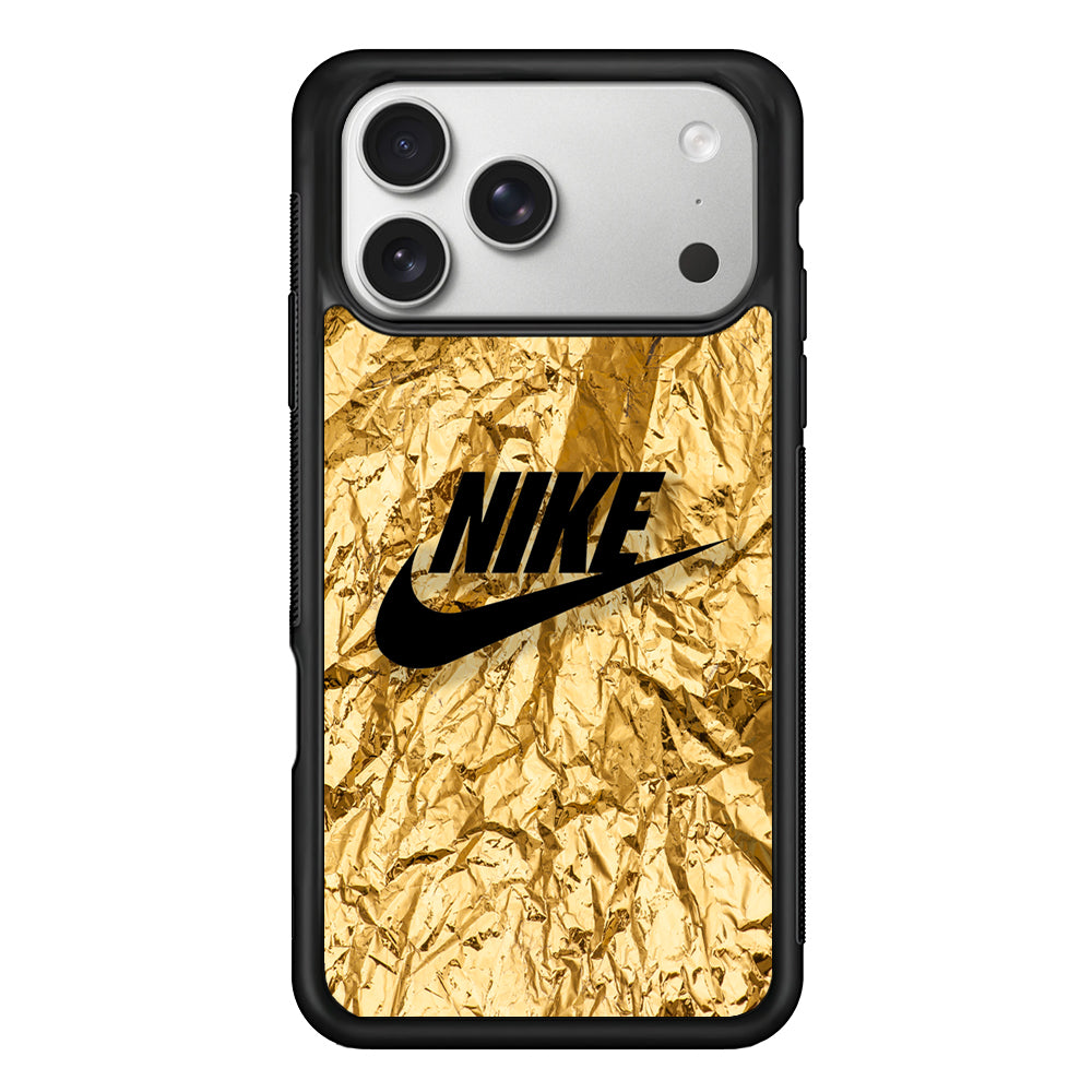 Nike Gold Paper iPhone 17 Pro Case | Slim Protective Case for iPhone 17 Pro