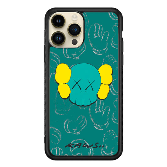 Kaws Face Tosca Touch iPhone 14 Pro Case | Slim Rubber Case for iPhone 14 Pro