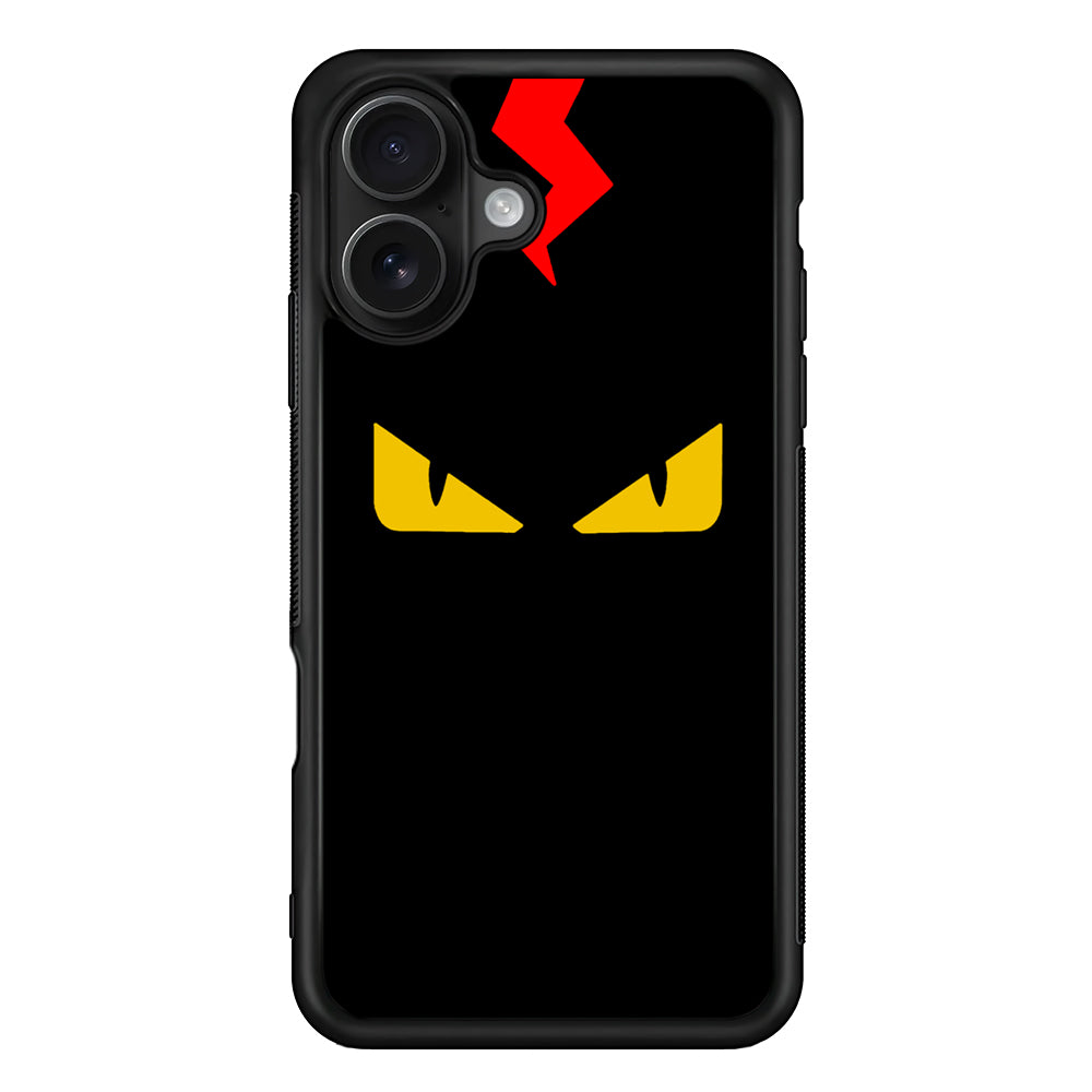 Fendi Monster Eyes iPhone 16 Case | Slim Rubber Case for iPhone 16