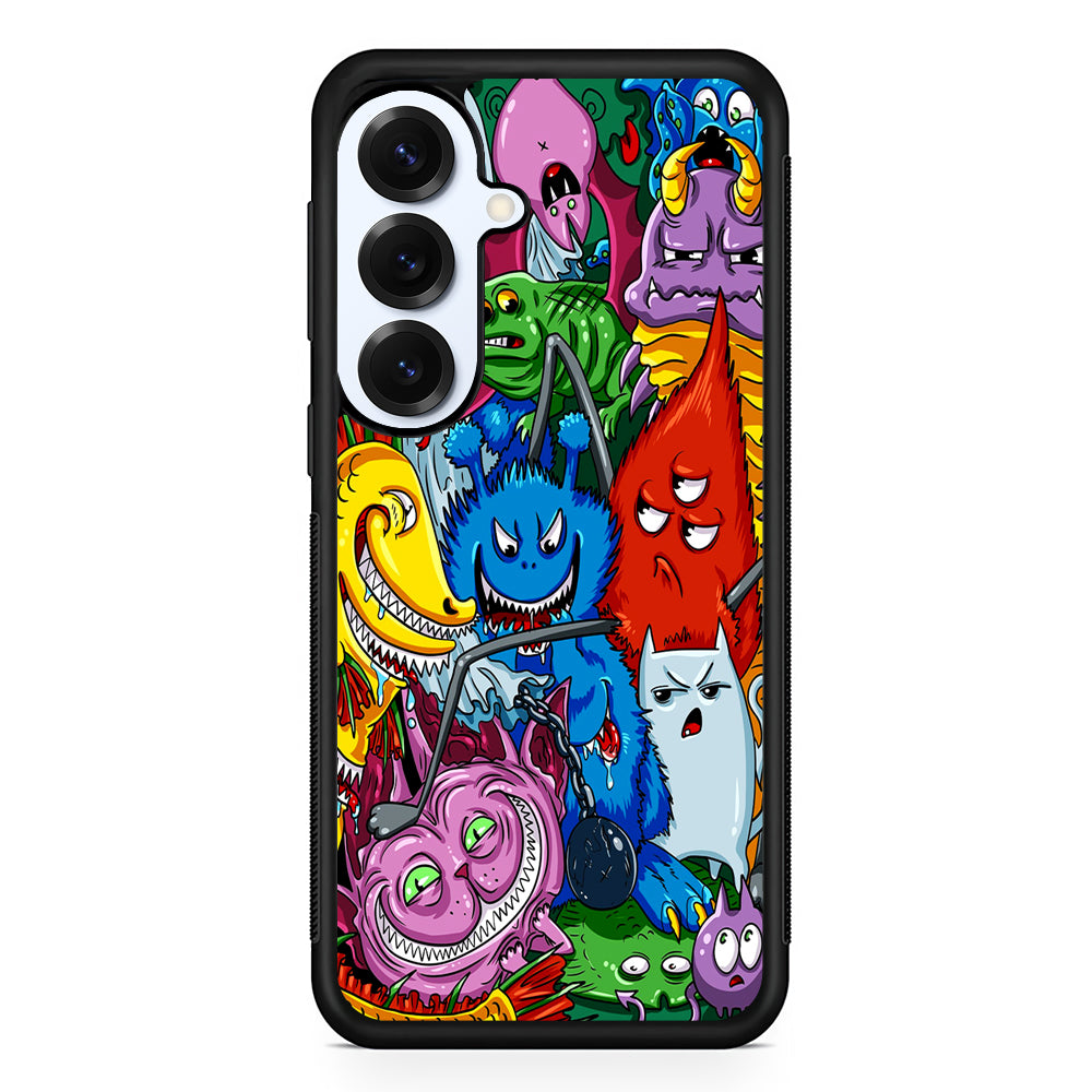 Monster Graffiti Character Samsung Galaxy S25 Plus Case | Slim Rubber Cover for Samsung Galaxy S25 Plus