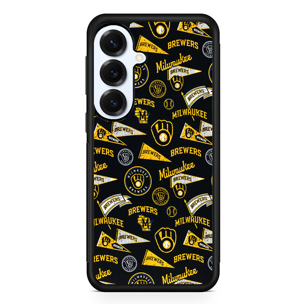 Milwaukee Brewers Vintage Samsung Galaxy S25 Plus Case | Slim Rubber Cover for Samsung Galaxy S25 Plus