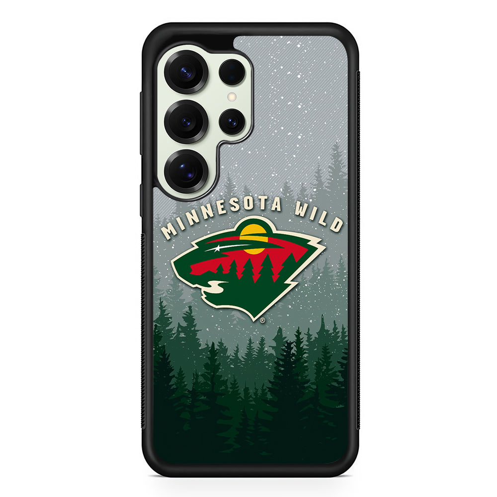 Minnesota Wild Logo Samsung Galaxy S25 Ultra Case | Durable Rubber Case for Samsung Galaxy S25 Ultra