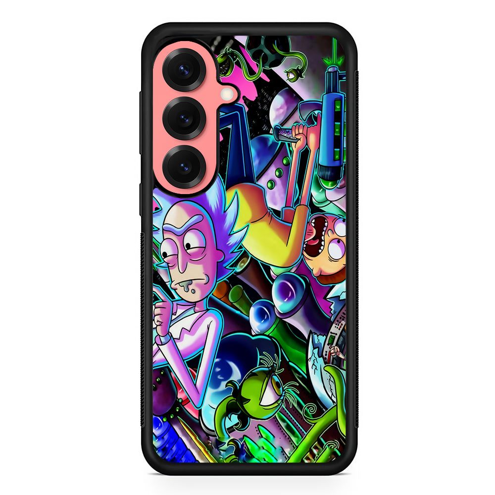 Rick and Morty Space Travel Samsung Galaxy S25 Case | Protective Case for Samsung Galaxy S25