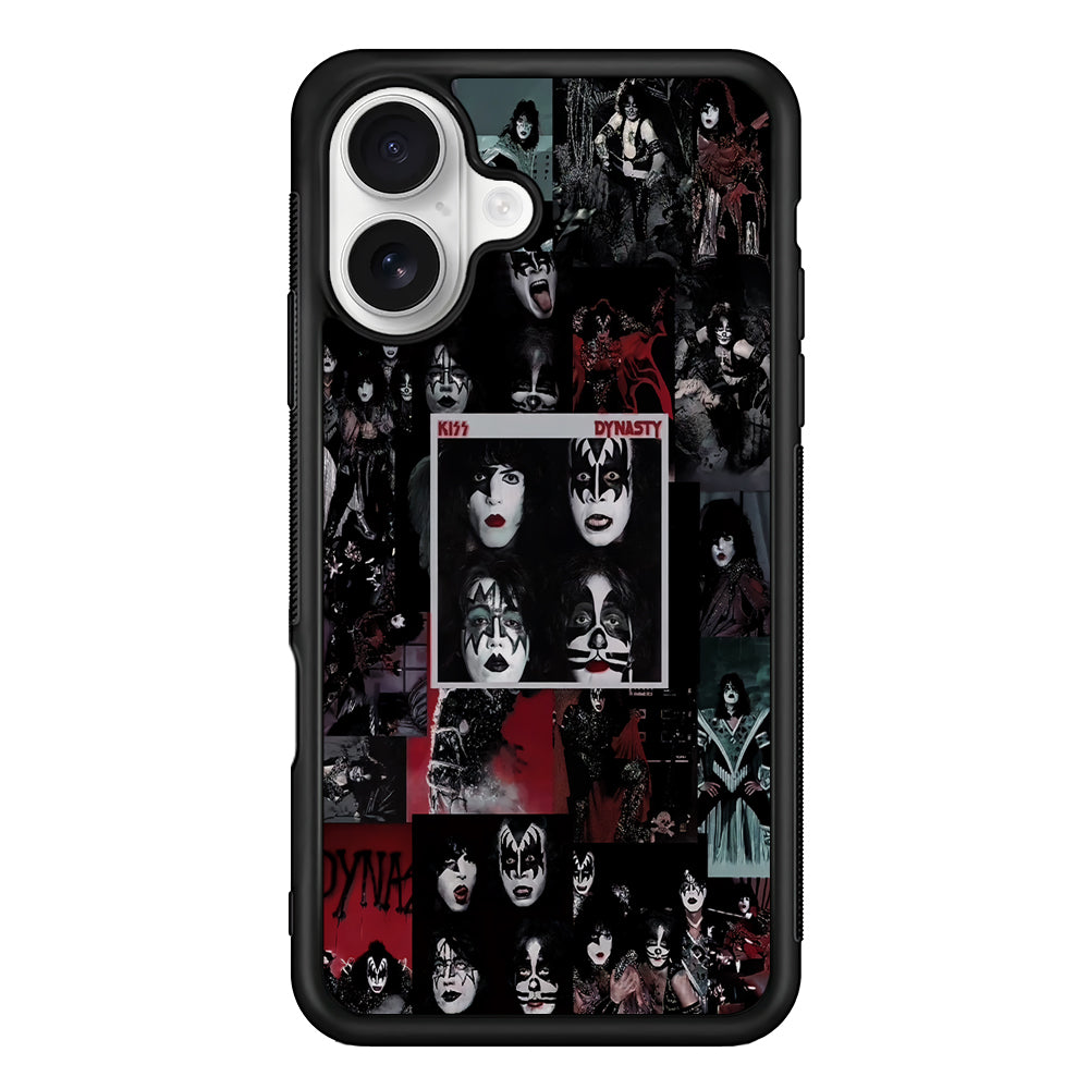 Rock Bands KISS Aesthetic iPhone 16 Plus Case | Durable Protective Rubber Cover