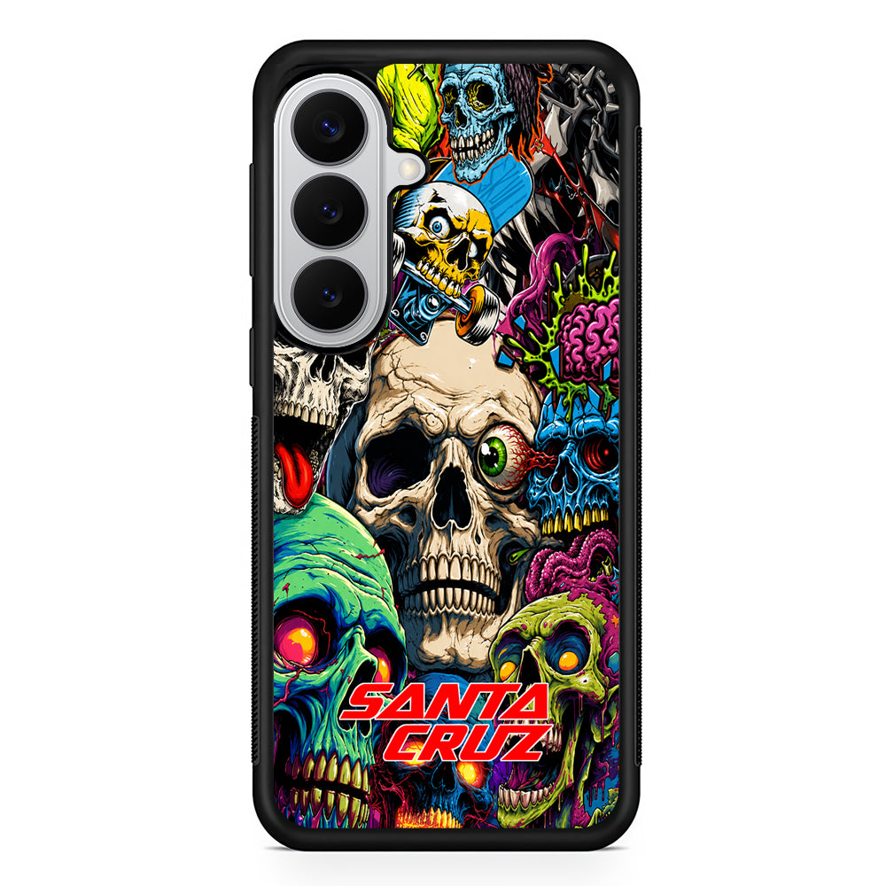Santa Cruz Skateboard Skull Samsung Galaxy S26 Case | Slim Rubber Case for Samsung Galaxy S26