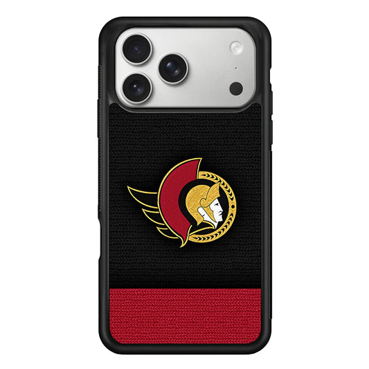Ottawa Senators Pattern iPhone 17 Pro Case | Slim Rubber Case for iPhone 17 Pro