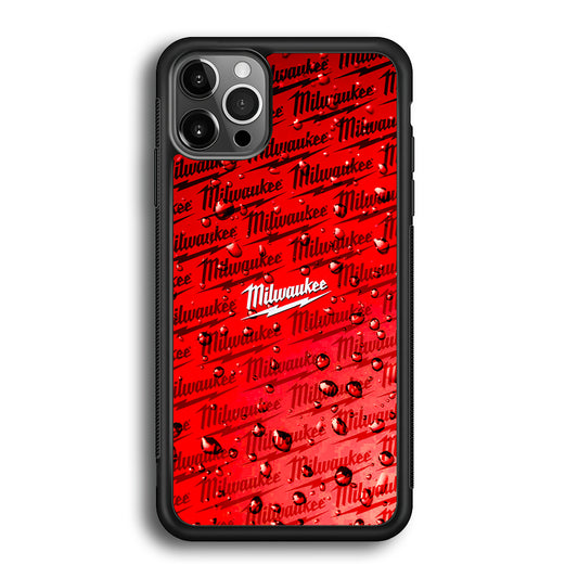 Milwaukee Tool Water Droplet iPhone 12 Pro Max Case | Slim Rubber Case for iPhone 12 Pro Max