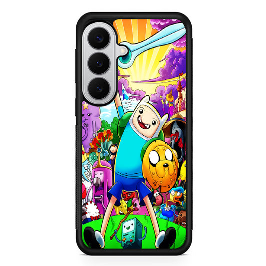 Adventure Time Poster Colorfull Samsung Galaxy S26 Case | Protective Rubber Cover