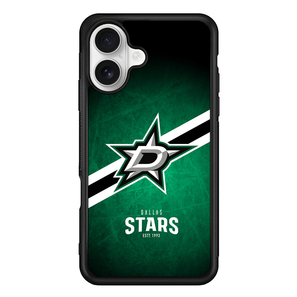 Dallas Stars Logo iPhone 16 Plus Case | Durable Protective Rubber Cover