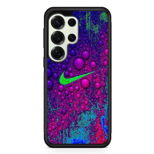 Nike Logo Color Bubbles Art Samsung Galaxy S25 Ultra Case | Durable Rubber Case for Samsung Galaxy S25 Ultra