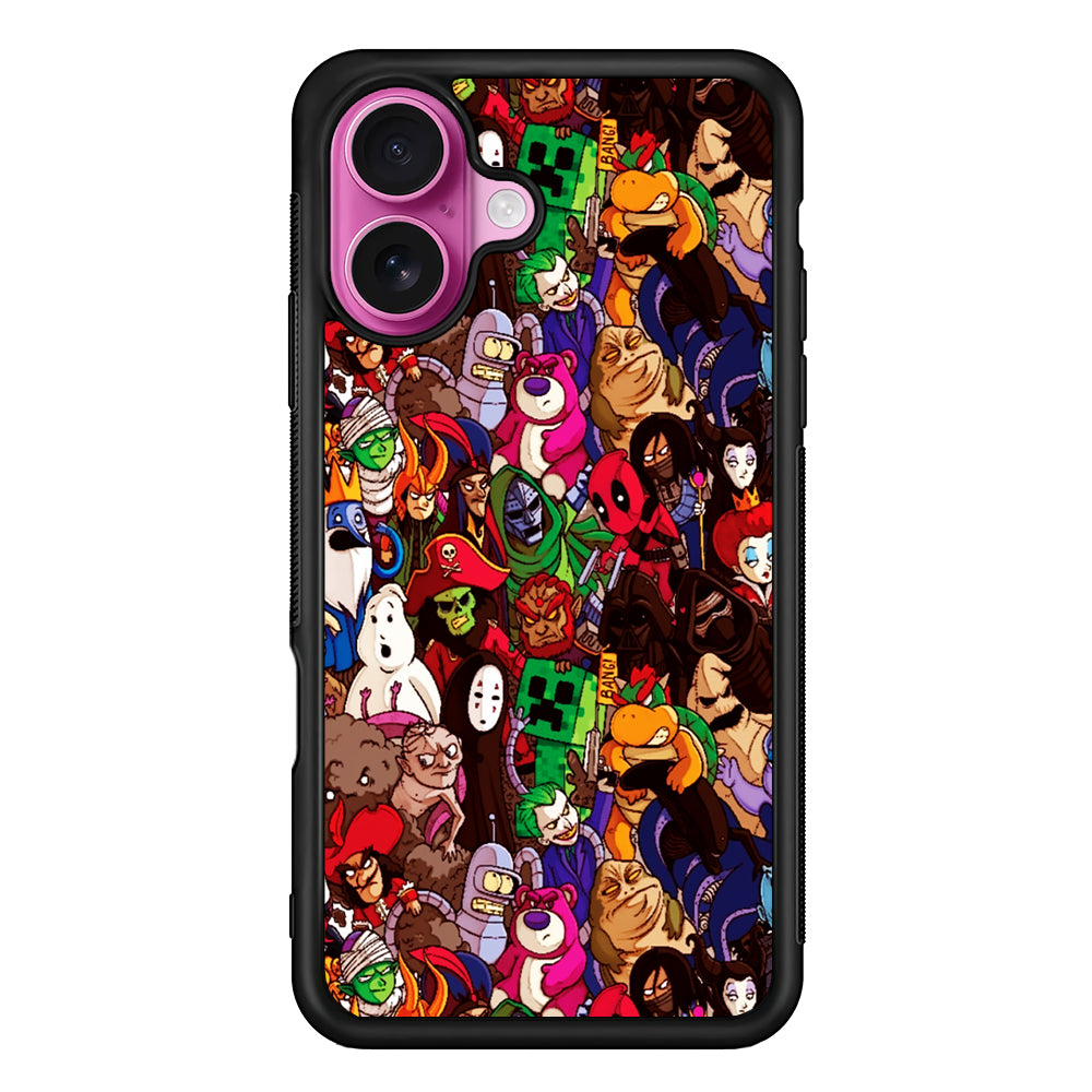 Cartoon Villain Collection iPhone 17 Case | Slim Protective Rubber Phone Cover