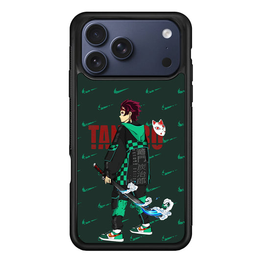 Nike on Tanjiro Suit iPhone 17 Pro Max Case | Durable Rubber Case for iPhone 17 Pro Max